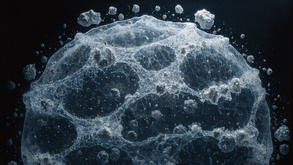Adaptive leakage — a translucent membrane, selectively permeable, particles passing through and around